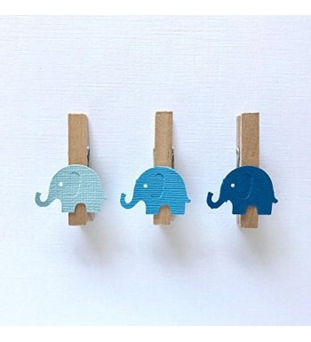 Sweet Thymes Elephant Clothespins Decoration