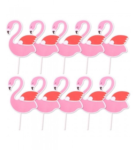 Flamingo Cupcake Toppers Wedding Birthday