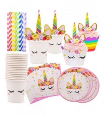 Rainbow Unicorn Napkins Birthday Supplies