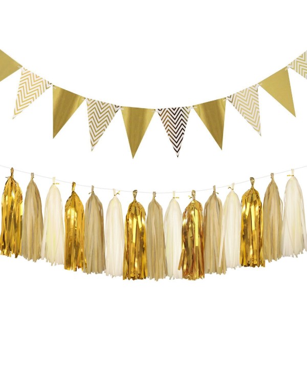 Sparkly Triangle Birthday Decorations Metallic