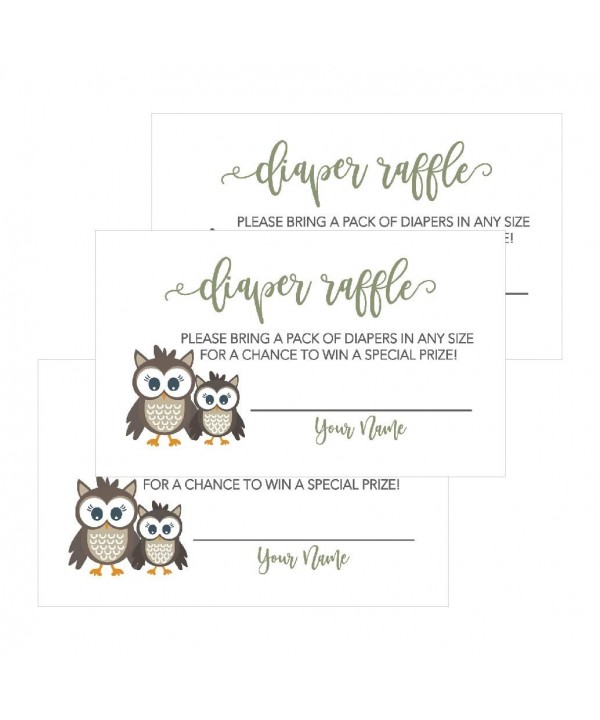 Lottery Woodland Invitations Supplies Diapers