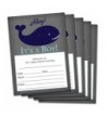 Nautical Fill Whale Shower Invitations