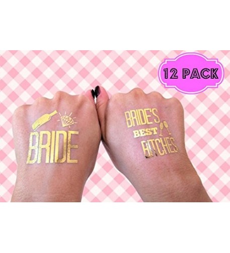 Bachelorette BRIDES BITCHES Temporary Tattoos