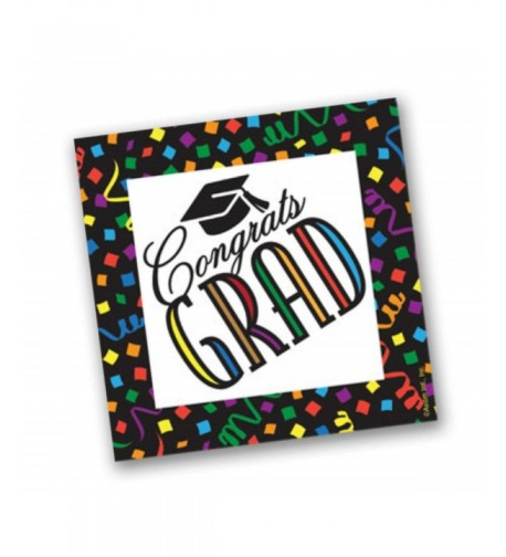 Congrats Confetti Mortarboard Graduation Celebration