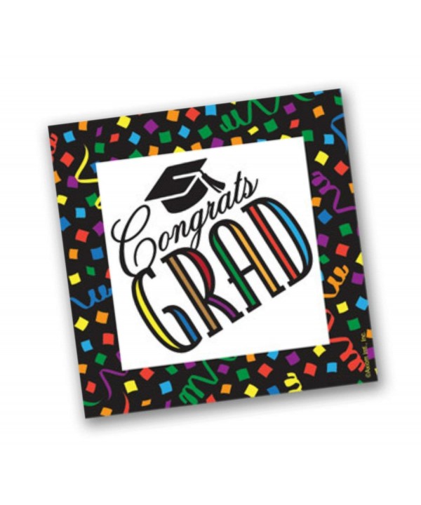 Congrats Confetti Mortarboard Graduation Celebration