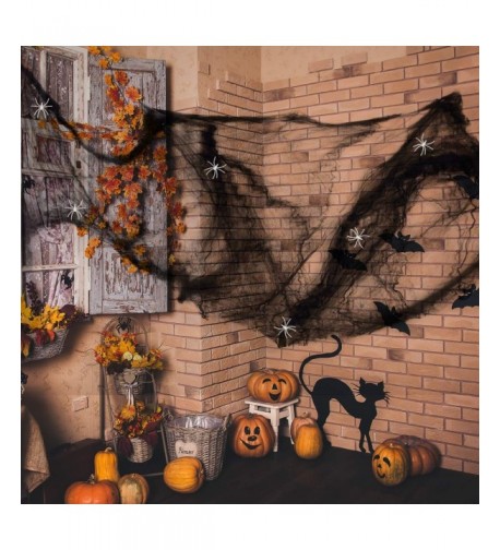 Anear Halloween Stretchable Cobwebs Decorations