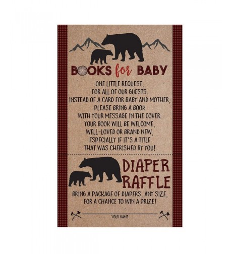 Lumberjack Shower Request Diaper Raffle