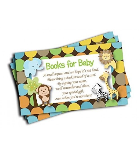 Jungle Shower Insert Request 50 Cards