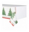 Classic Christmas Tree Plastic Tablecloth