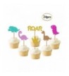 Dinosaur Cupcake Birthday Decorations Supplies