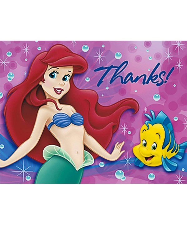 Little Mermaid Thank You Notes