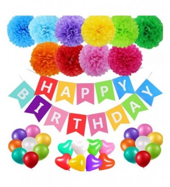 acetek Birthday Decorations Supplies Colorful