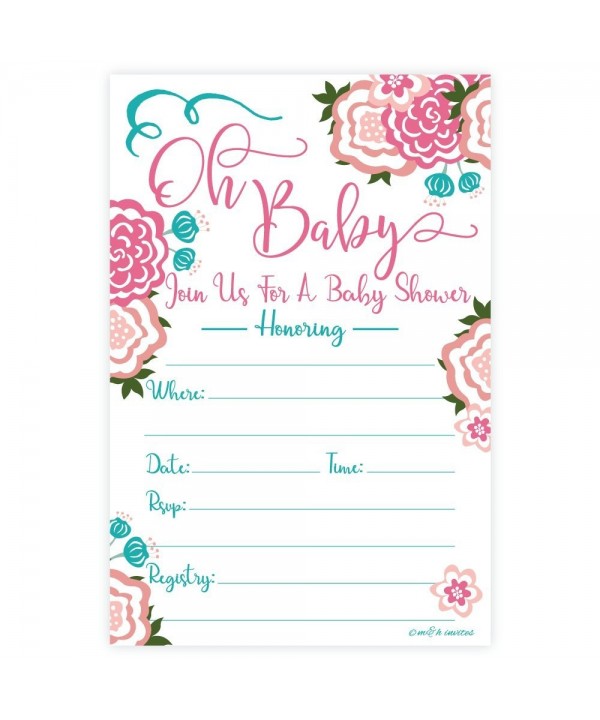 Sweet Blooms Shower Invitations Envelopes Sweet Blooms Shower Invitations Envelopes