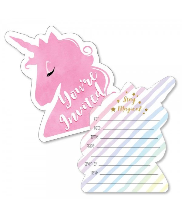 Rainbow Unicorn Fill Invitations Invitation