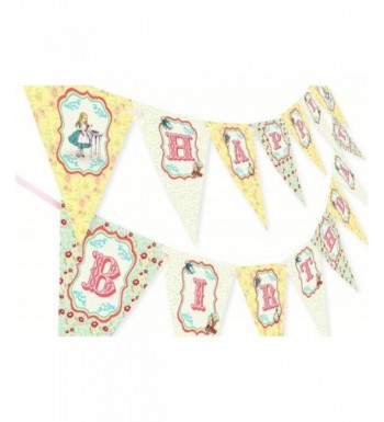 Alice Wonderland Happy Birthday Banner