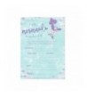 Mermaid Shower Invitations Purple Accents