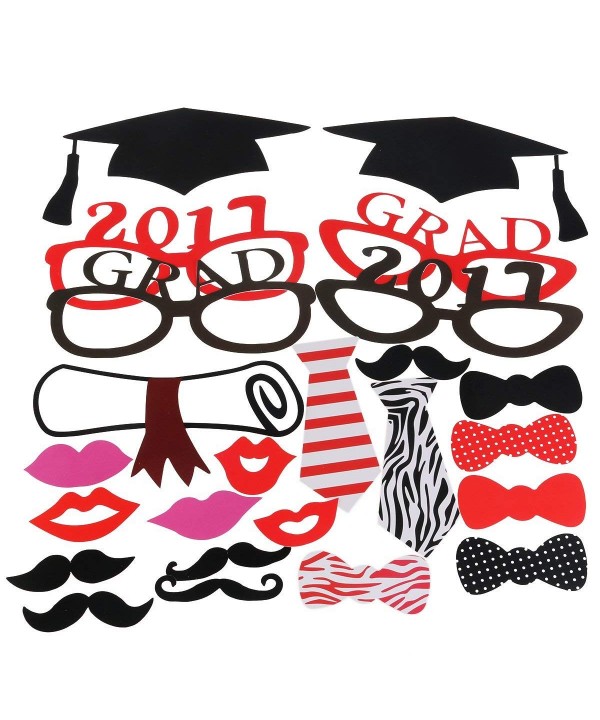 Tinksky Graduation Decorations Mustache Stick 24pcs