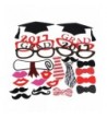 Tinksky Graduation Decorations Mustache Stick 24pcs