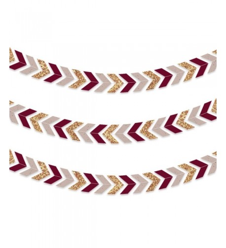 NICROLANDEE Burgundy Valentines Bachelorette Decorations