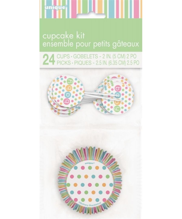 Pastel Baby Shower Cupcake Kit