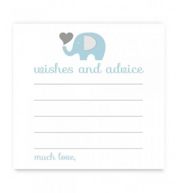 Elephant Advice Cards Boys Shower
