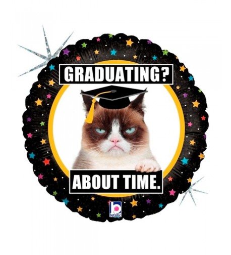 Betallic Grumpy Graduation Holographic Balloon