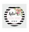 Customized Floral Bridal Shower Stickers