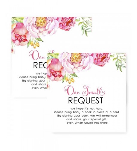 Floral Bring Book Invitation Insert