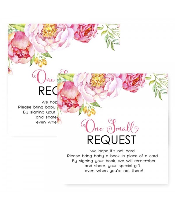 Floral Bring Book Invitation Insert