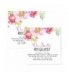 Floral Bring Book Invitation Insert