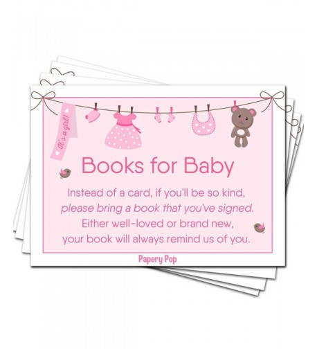 Books Baby Shower Request Cards