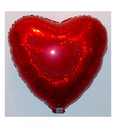 RED HEART BALLOON HOLOGRAPHIC DAZZLER