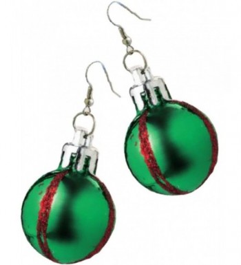 Rubies Costume Green Christmas Earrings