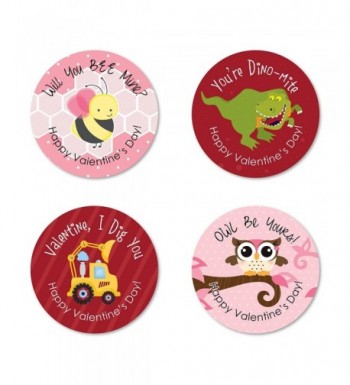 Valentines Day Assorted Circle Sticker