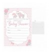 Blank Shower Invitations Elephant Envelopes
