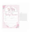 Blank Shower Invitations Elephant Envelopes