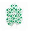 Patricks Latex Crystal Shamrocks Balloons