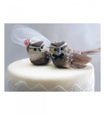 Owl Cake Topper Cocoa Brown