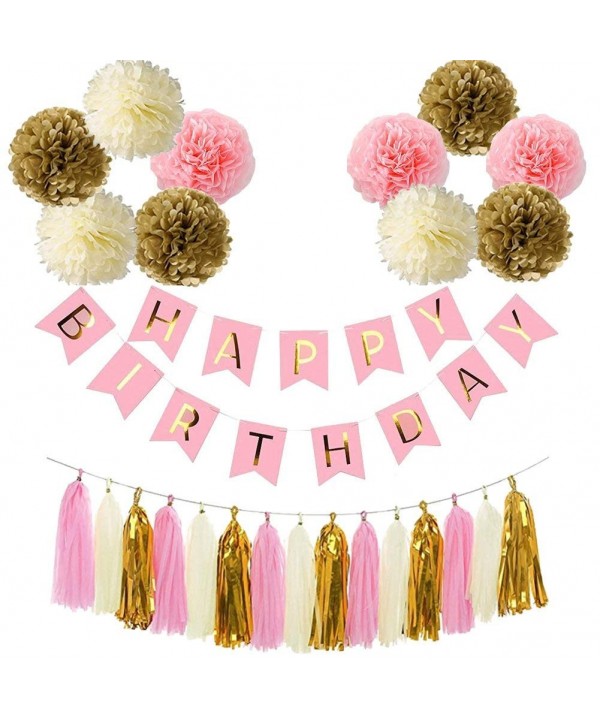 Birthday Decorations Supplies Banner Tassels